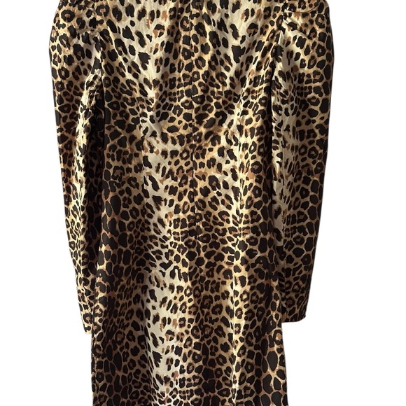 Tuckernuck x India Hicks NEW Leopard Domino Long Sleeve Party Mini Dress Small - Picture 4 of 11